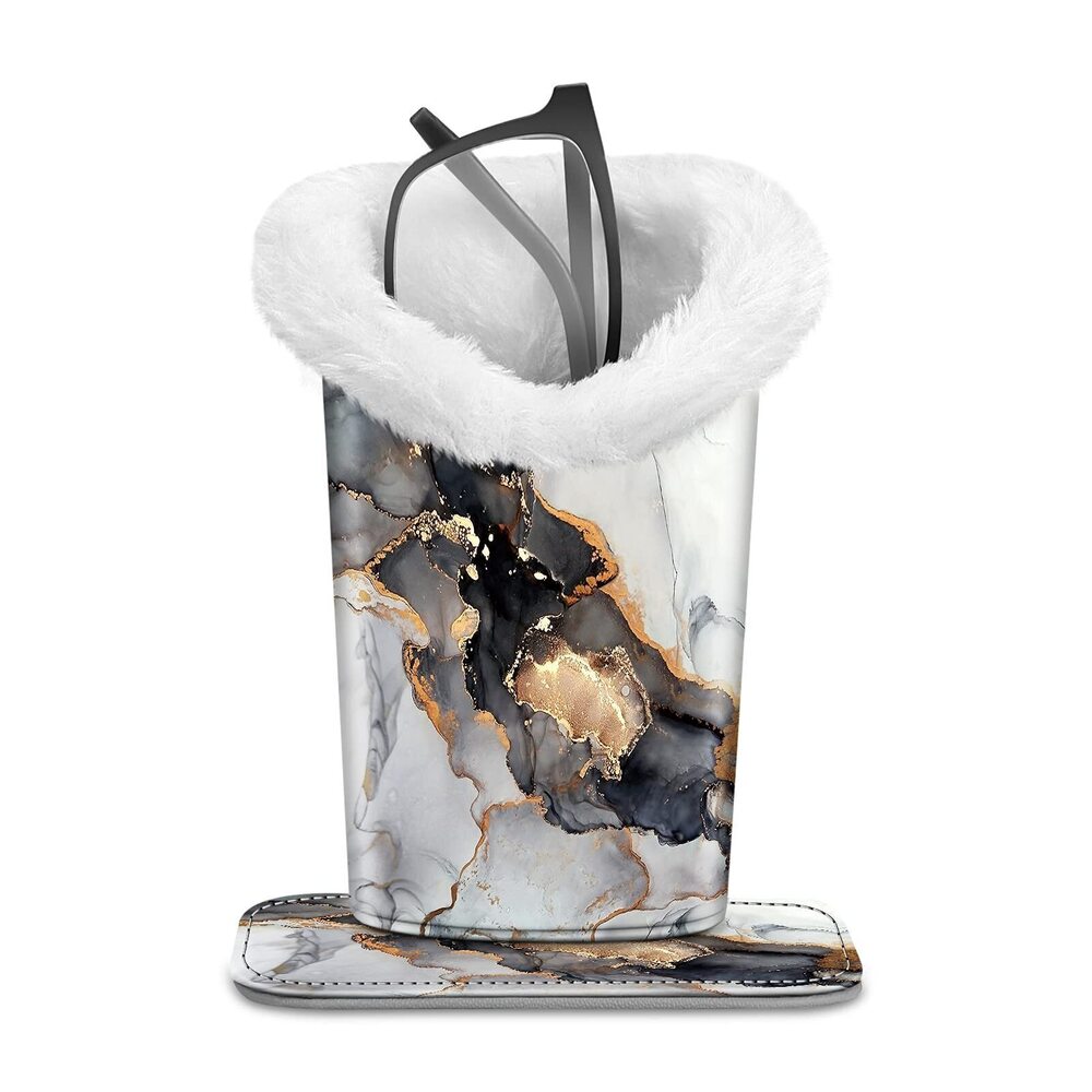 8685 Plush Lined Eyeglasses Holder, Glasses Stand Case, Anti-scratch